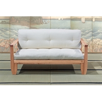 Divano  letto in legno artigianale con futon -  Edera