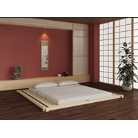 Letto tatami giapponese, artigianale in legno di faggio massiccio - Koro
