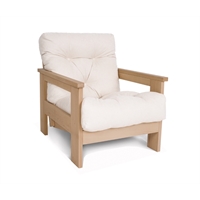 Poltrona futon Levante Naturale/Noce