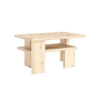 Tavolino in pino con ripiano - Japan Coffee Table  Non verniciato Karup Design