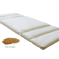 Topper traspirante anti decubito in miglio bio 6 cm Personalizzato